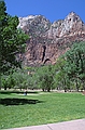 View from lodge at Zion National Park